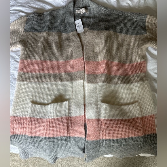 NWT Loft Striped Color Block Cardigan - Picture 7 of 11
